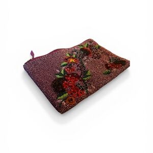 Beaded Floral Clutch
